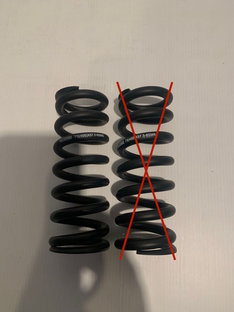 Used RockShox Spring 70/400 bike — image 1 of 2