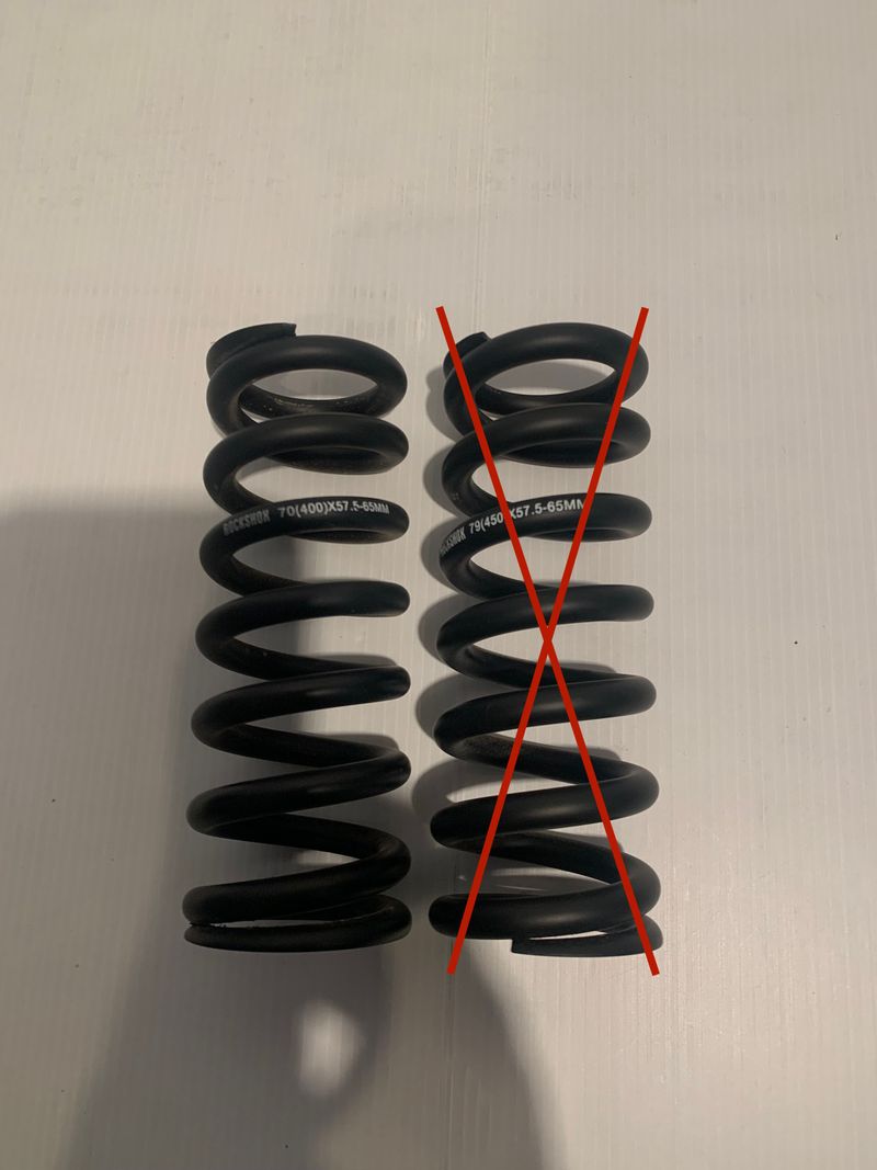 Used RockShox Spring 70/400 Rear Suspension