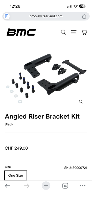 Used Bmc Timemachine 01 Angled Riser Bracket Kit bike — image 5 of 6