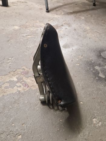Used lepper Bicycle Leather Saddle Vintage bike
