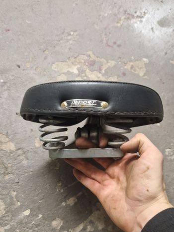 Used lepper Bicycle Leather Saddle Vintage bike — image 5 of 5