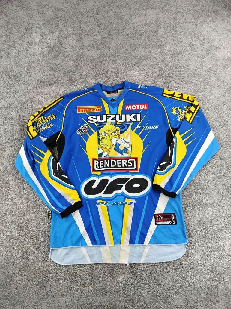 UFO Plast maillot officiel homme taille xl - 76 5527 - Joel Smets –Alstare Suzuki MX1 bike d'occasion — image 1 sur 8