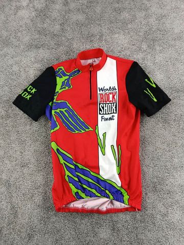 Brugt Castelli maillot vélo homme taille xl - 78 5552 - Wolrd's finest Rock shox - retro - cycliste Cycling Clothing