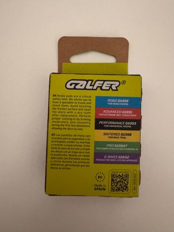 Used Galfer CURA 4 E-bike Disc Brake Pads bike — image 2 of 2