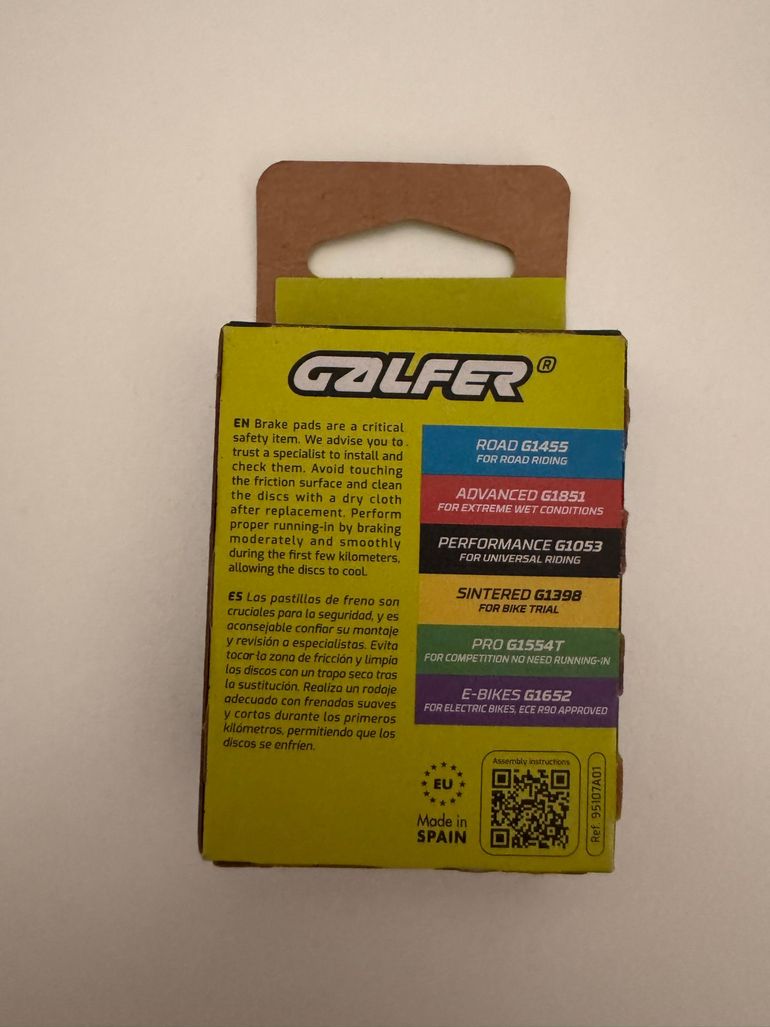 Used Galfer CURA 4 E-bike Disc Brake Pads bike — image 2 of 2