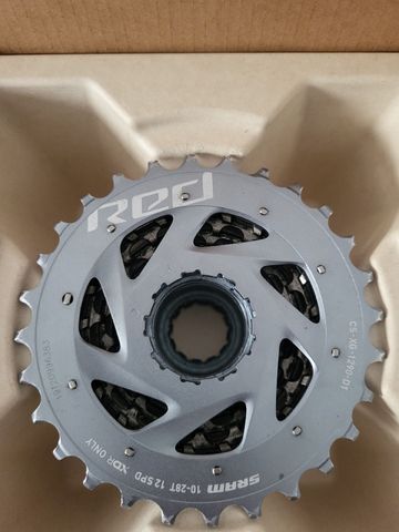 Used Sram Red AXS 10-28T 12-speed Drivetrain & Pedals