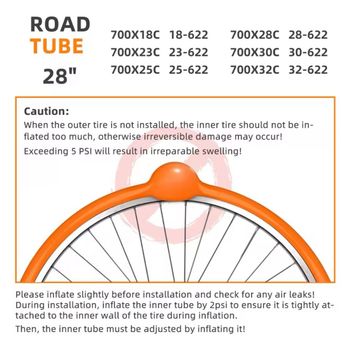 Used Cyclami Superlight TPU Inner Tube 700c 30g 60mm Presta 2026 bike — image 3 of 5