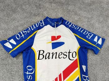 Używany sans maillot velo homme taille xl-5 7563 cyclisme route respirant Banesto bike — zdjęcie 2 z 7