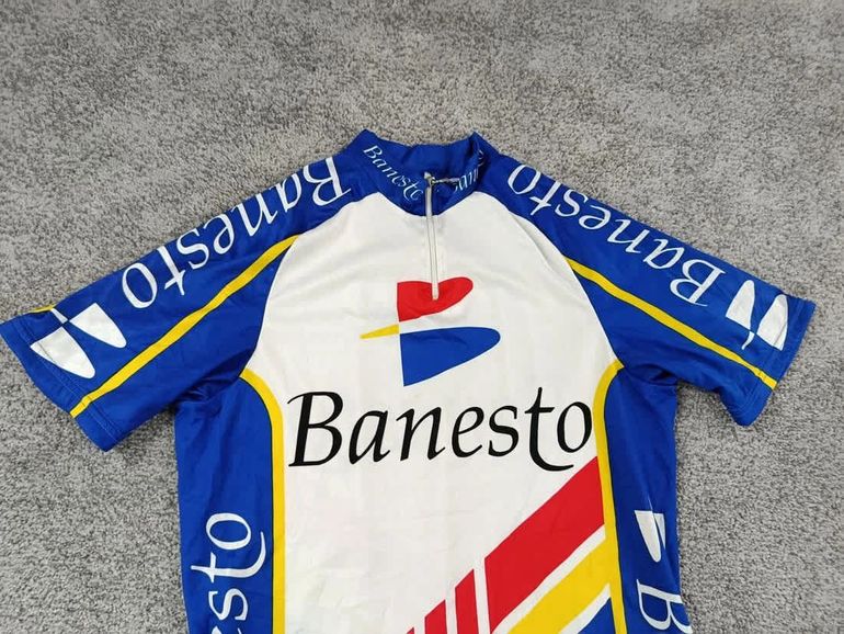 Używany sans maillot velo homme taille xl-5 7563 cyclisme route respirant Banesto bike — zdjęcie 2 z 7