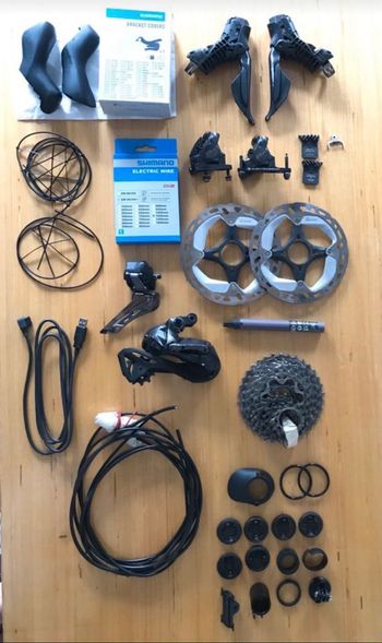 Used Shimano Ultegra Di2 R8100 2x12 Electronic Groupset 2025 bike