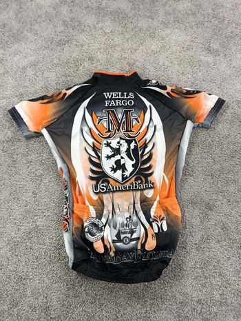 Used Hincapie maillot velo homme taille s - 38 6845 cyclisme route respirant usa flamme bike — image 7 of 8