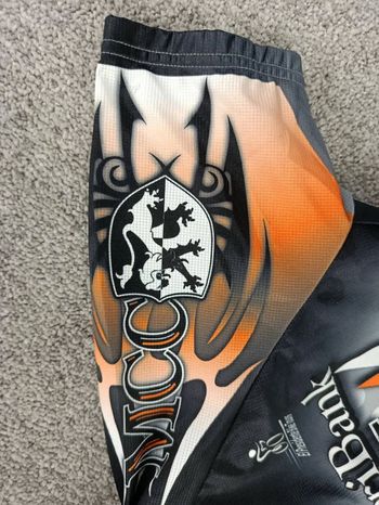 Used Hincapie maillot velo homme taille s - 38 6845 cyclisme route respirant usa flamme bike — image 4 of 8