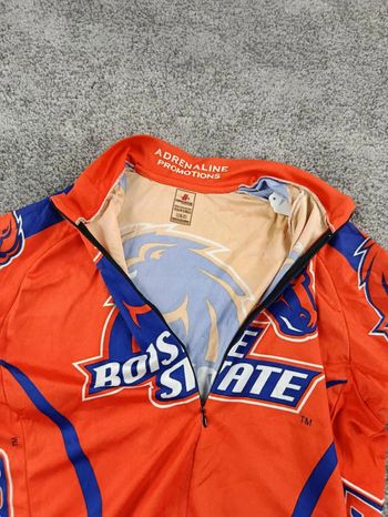 Used Hincapie maillot velo homme taille l -61 7171 cyclisme route respirant usa boise state bike — image 5 of 8