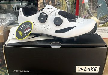 Gebrauchtes Lake MX239 Gravel Blanco 42 Wide Cycling Shoes