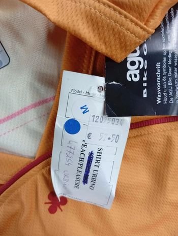 Used AGU Maillot Femme Taille M - 21126r - neuf - Brodé - Col en V bike — image 4 of 6