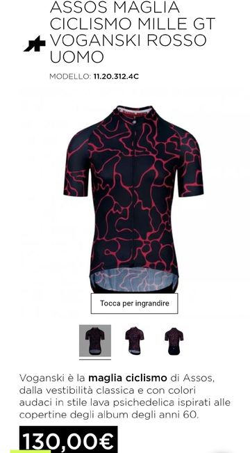 Brugt Assos MILLE GT Jersey ciclismo Cycling Clothing