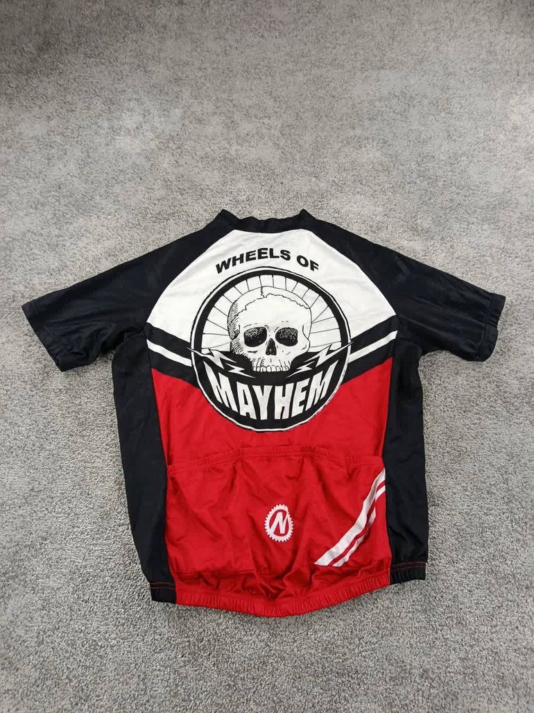 nashbar maillot velo homme taille xl - 39 6838 cyclisme route respirant mayhem bike d'occasion — image 4 sur 6