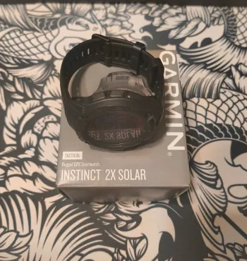 Used Garmin Instinct 2x Solar Tactical bike