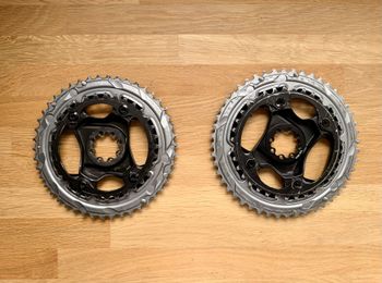 Used Sram Force D1 chainrings, 48-35T and 46-33T 2022 bike — image 2 of 5