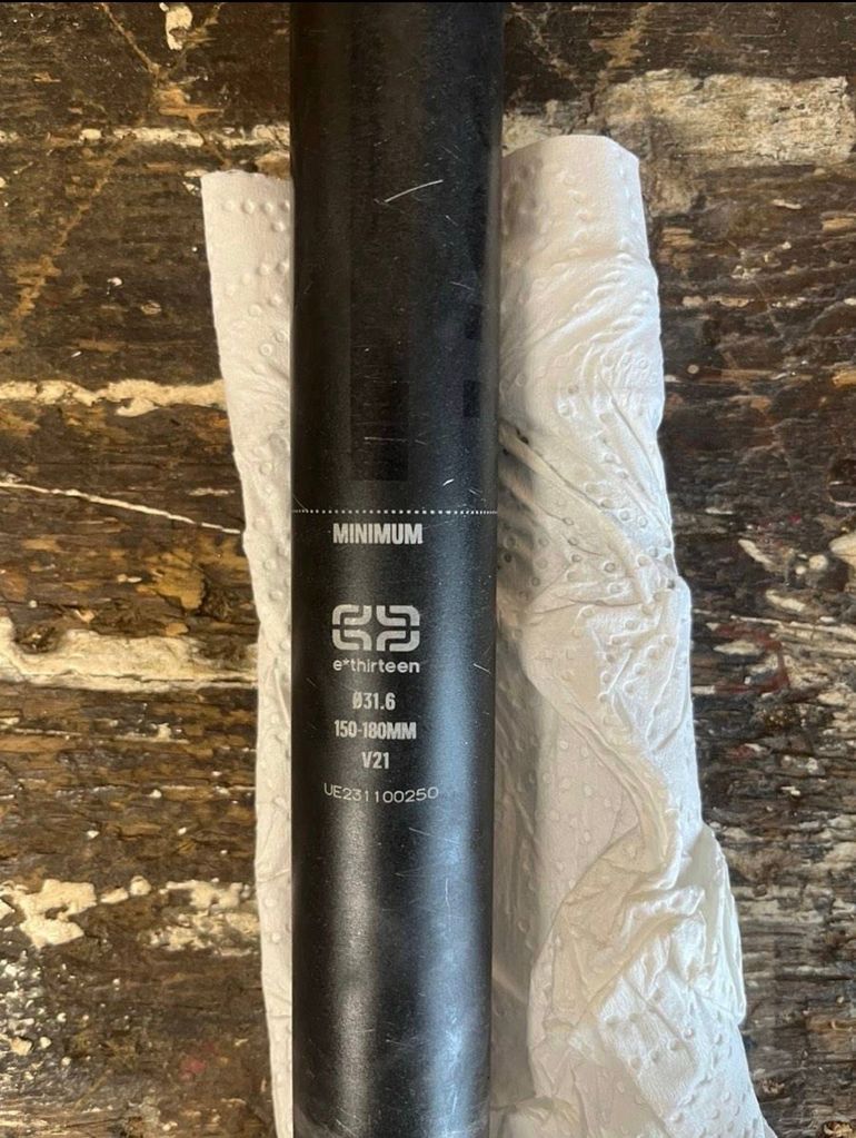 Used E*Thirteen Vario Infinite Dropper 31.6mm 150-180mm bike — image 2 of 2