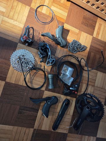 Używany Shimano GRX 610 2X12 Groupset