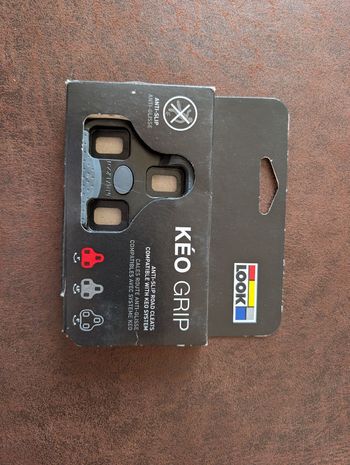 Used Look Keo Grip Cleats 0° bike