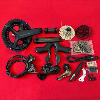 Used Shimano NEW 165mm 8170 Ultegra 2x12 Di2 50/34 ,11-34 groupset 2025 bike