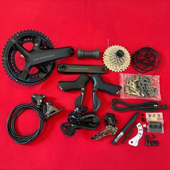 Used Shimano NEW 165mm 8170 Ultegra 2x12 Di2 50/34 ,11-34 groupset 2025 bike