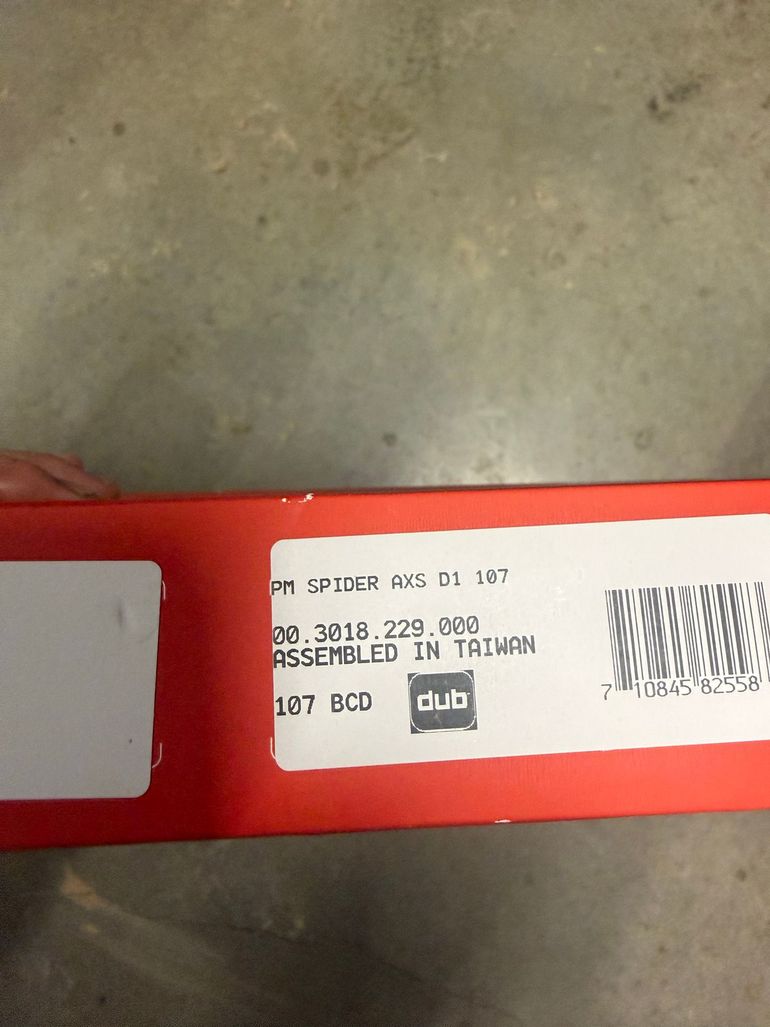 Used Sram Powermeter SPIDER AXS D1 107 2025 bike — image 2 of 2
