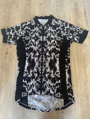 Gebrauchtes Rh+ Trikot schwarz weiß Muster bike