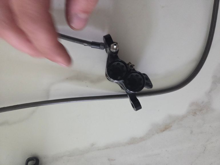 Used Hope Tech 3 E4 Duo Disc Brake and Lever Set 2020 bike — image 6 of 10