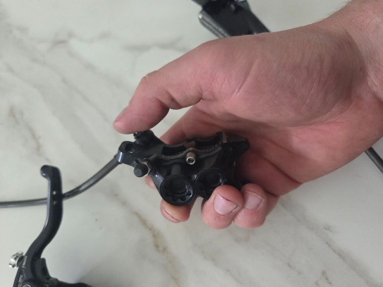 Used Hope Tech 3 E4 Duo Disc Brake and Lever Set 2020 bike — image 4 of 10