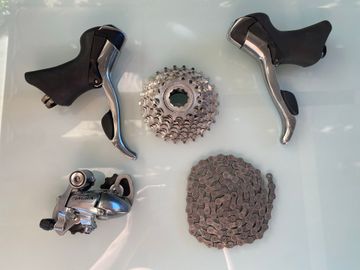 Shimano Tiagra 4500 9s 2008 Drivetrain & Pedals d'occasion