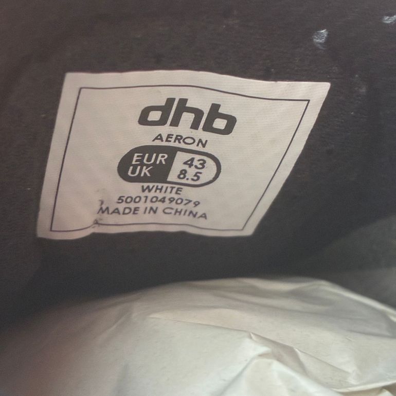 Used dhb Aeron Carbon road shoes - White 43 bike — image 5 of 8
