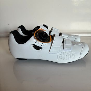 Used dhb Aeron Carbon road cycling shoes - White 42 bike