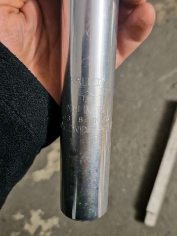 Used kalloy Seatpost 31.8 mm 230 mm bike