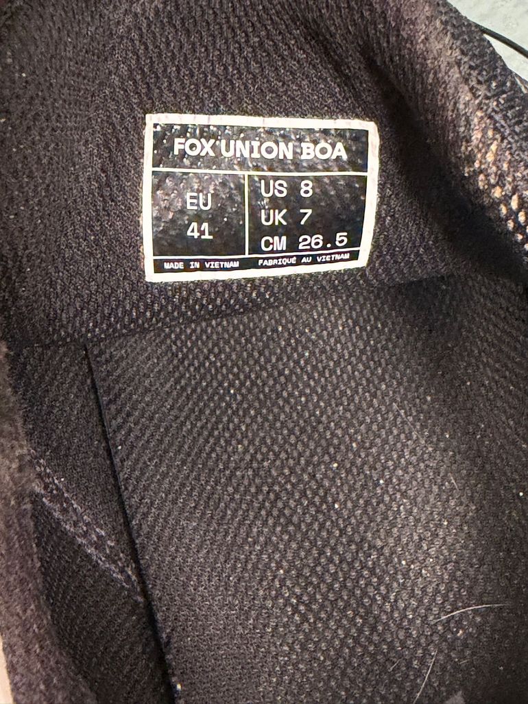 Used Fox Union BOA Clipless Shoes bike — image 13 of 13