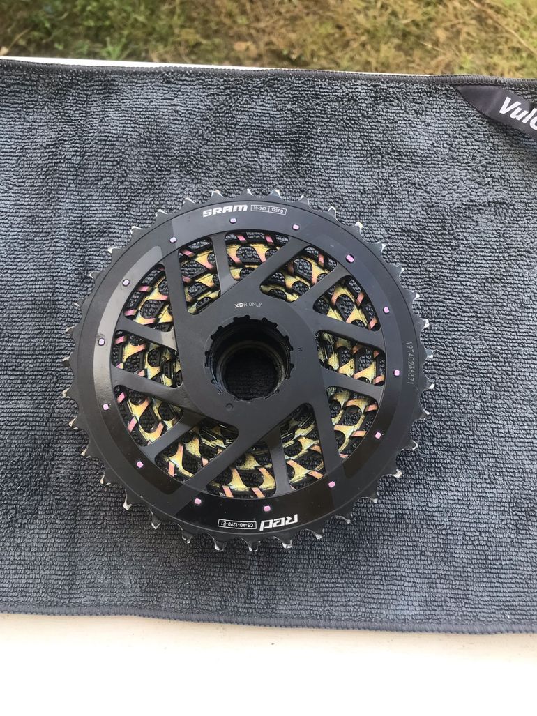 Used Sram Red AXS E1 Rainbow 10-36 Cassette 2025 bike — image 3 of 3