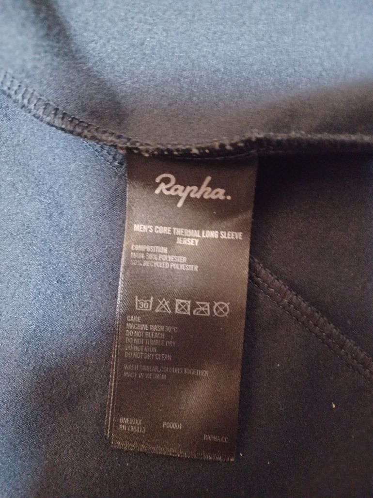 Used Rapha men's core thermal long sleeve jersey 2025 bike — image 4 of 6