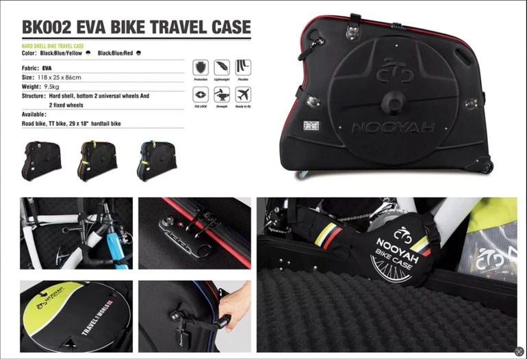 Used nooyah BK002 EVA Bike Travel Case – Valigia rigida trasporto bici fino a 29” 2026 bike — image 2 of 2