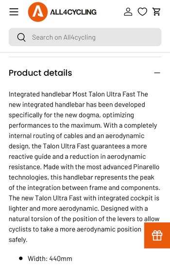 Used Most Talon Ultra Fast Integrated Cockpit 44/100 2026 bike — image 5 of 6