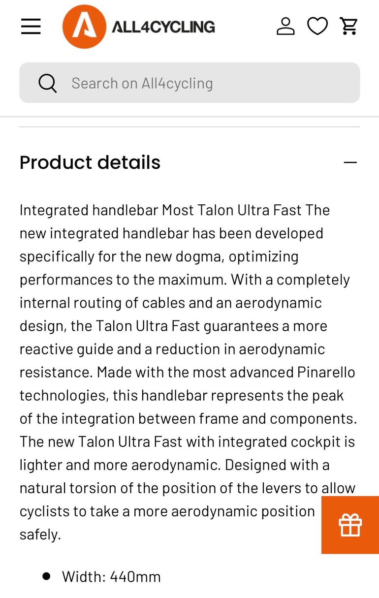 Used Most Talon Ultra Fast Integrated Cockpit 44/100 2026 bike — image 5 of 6