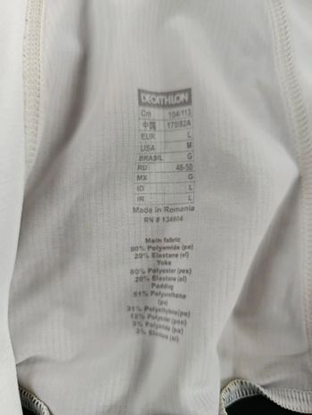 BTWIN cuissard court velo femme taille l -31 6523 cyclisme route respirant bike d'occasion — image 11 sur 14