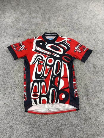 Brugt sans performance maillot velo homme taille m -32 6656 cyclisme route respirant art Haïda bike