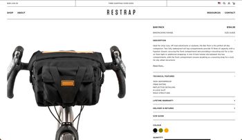 Used restrap Bar Pack 2024 bike