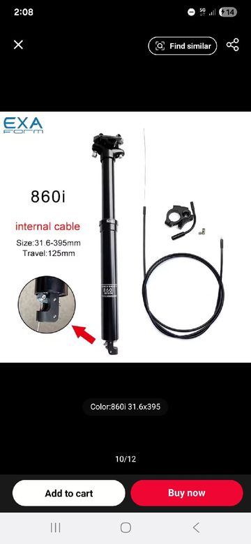 Used ExaForm 860i Dropper Post 2022 bike — image 5 of 5