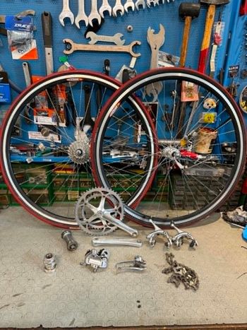 Used Campagnolo VELOCE. 2x8s. 1990's. bike