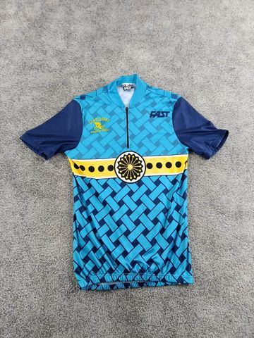 Used fast maillot velo homme taille l -24 6239 cyclisme route respirant retro look Cycling Clothing