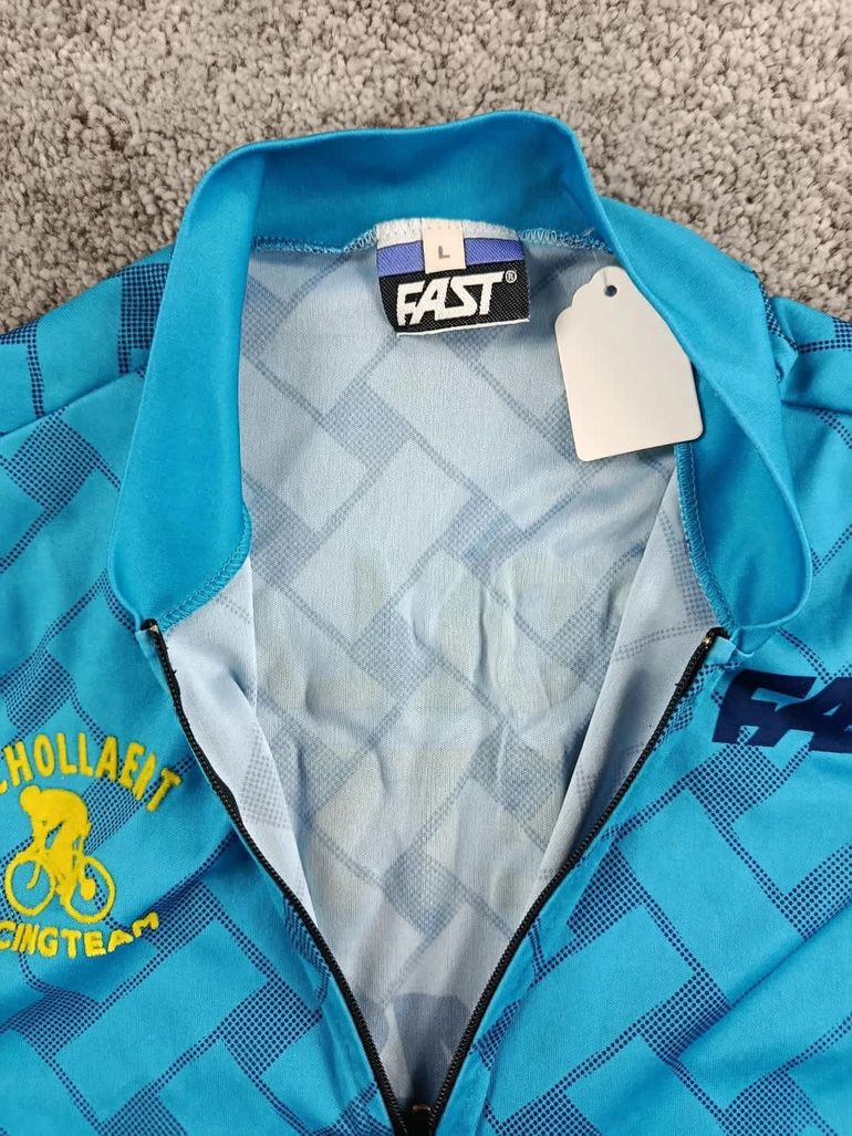 Used fast maillot velo homme taille l -24 6239 cyclisme route respirant retro look bike — image 4 of 6