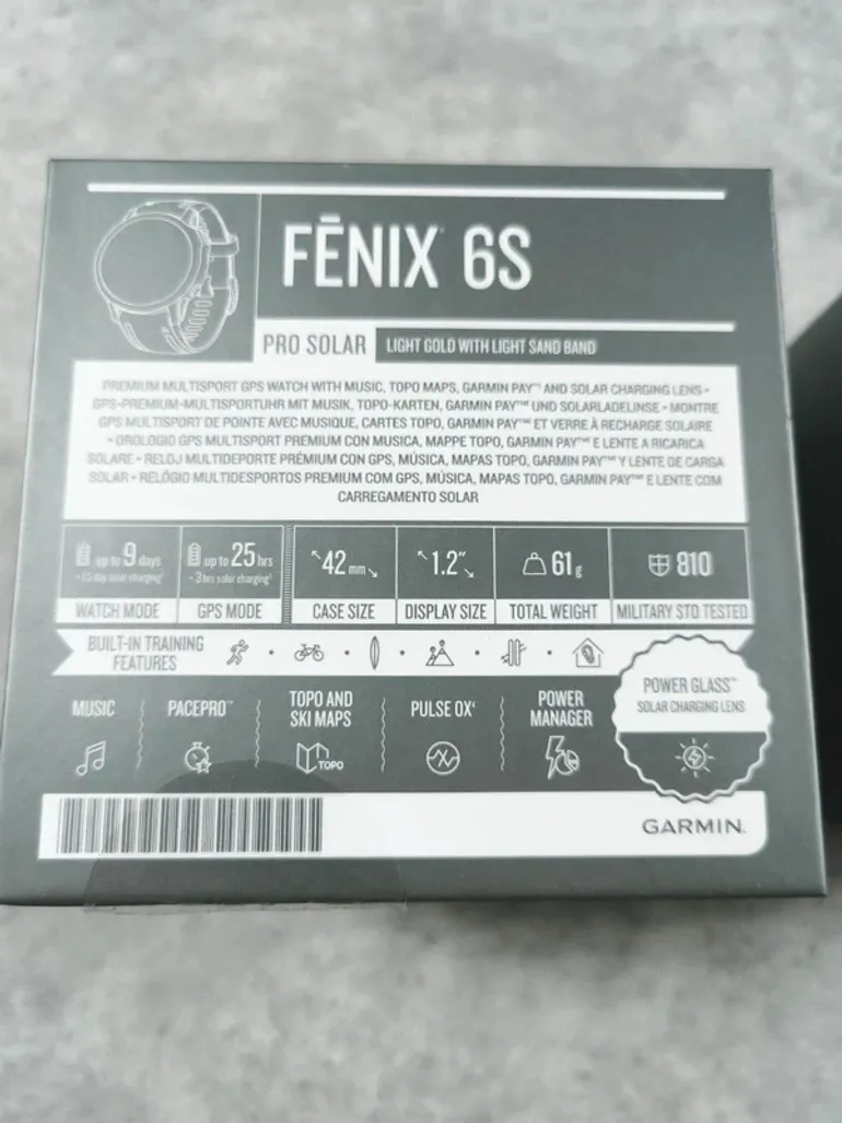 Used Garmin fenix 6S pro solar bike — image 7 of 7